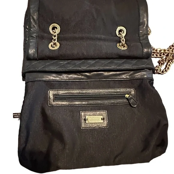 Badgley Mischka purse bag quilted studded crossbody purse with chain straps. - Picture 9 of 9